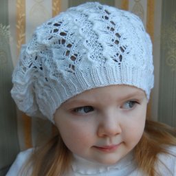 Вяжем ажурный беретик