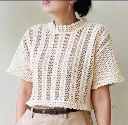 Блуза крючком