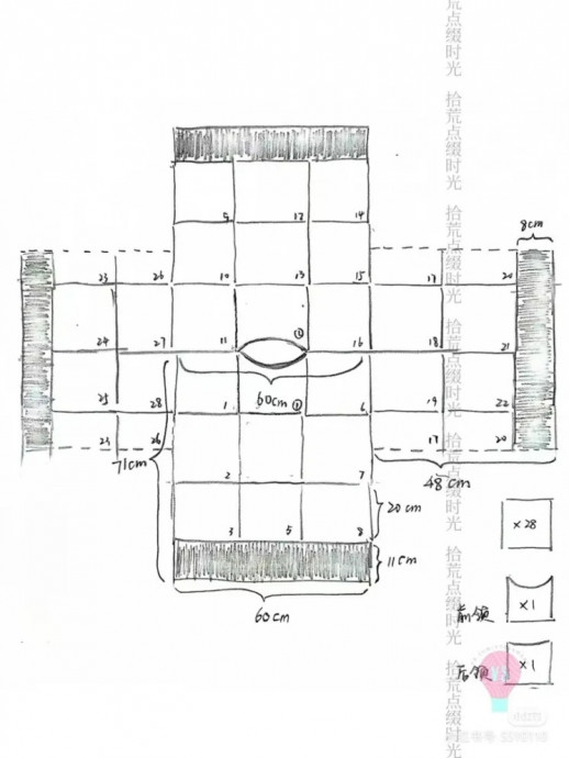 Вяжем джемпер из мотивов: просто и красиво!