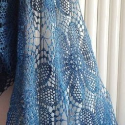 Нежный шарф крючком