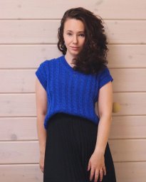 Жилет с косами