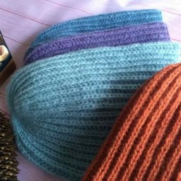 Шапка бини английской резинкой