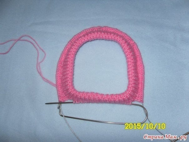 Шапочка-шлем, вяжем спицами