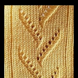 Узор спицами в вашу коллекцию. Схема.