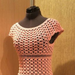 Женственное платье крючком