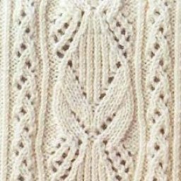 Интересный узор спицами