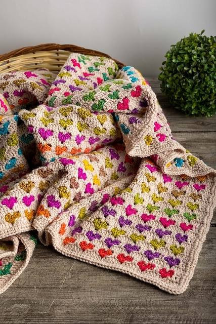 Плед крючком