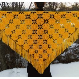 Очаровательная шаль крючком