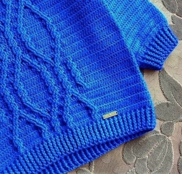 Детский пуловер реглан, вяжем спицами