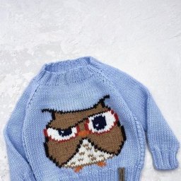 Совушка. Схема для детского джемпера.