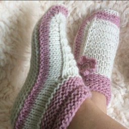 Тапочки спицами