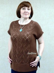 Женская туника с кружевным узором