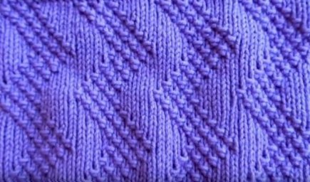 Узор  Зигзаг, вяжем спицами