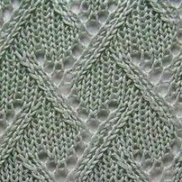 Ажурный узор спицами