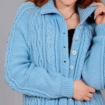 Кардиган фантазийным узором