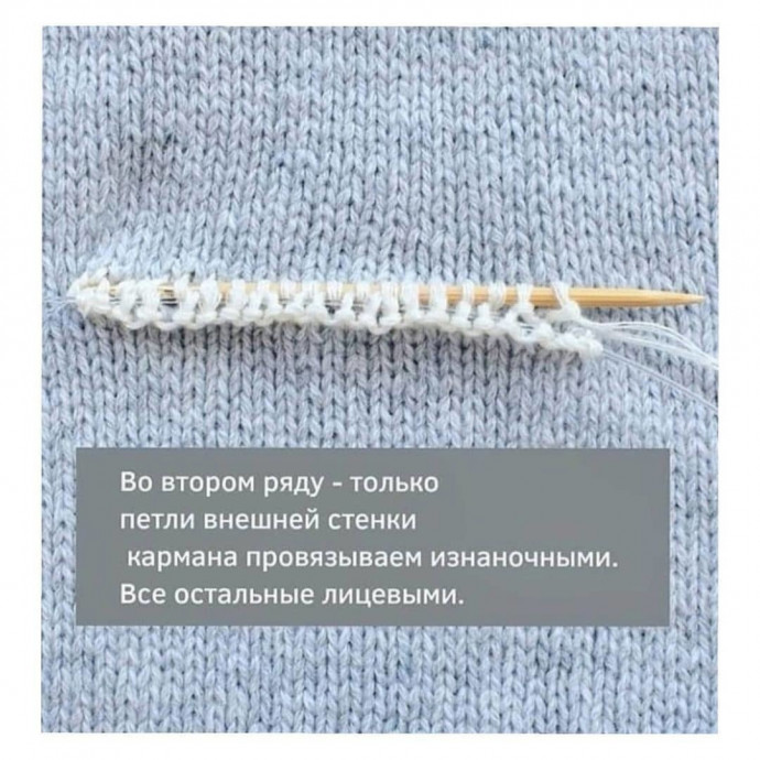 Прорезной горизонтальный карман в вязании: функциональность со вкусом Прорезной горизонтальный карман в вязании: функциональность со вкусом