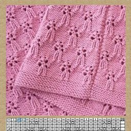 Интересный узор спицами