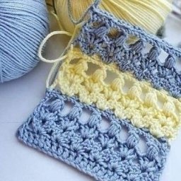 Объемный узор крючком