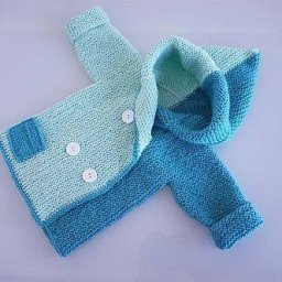 Очаровательная кофточка спицами для малыша