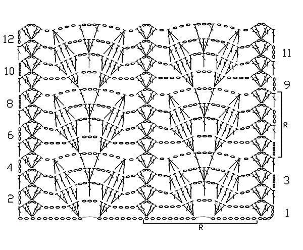 Вяжем очаровательный палантин