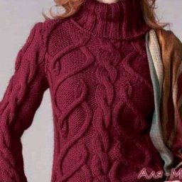 Шикарный свитер с фантазийными косами