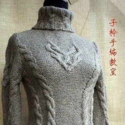 Свитер с красивыми аранами. Спицы.