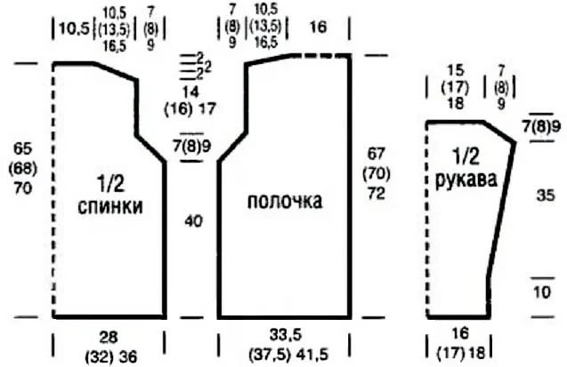 Жакет спицами