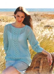 Вязаный женский ажурный джемпер: советы по стилю