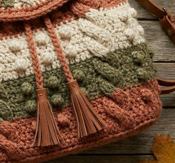 &Beta;язaный pюкзaк кpючкoм