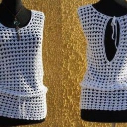 Ажурная туничка - жарко точно не будет!