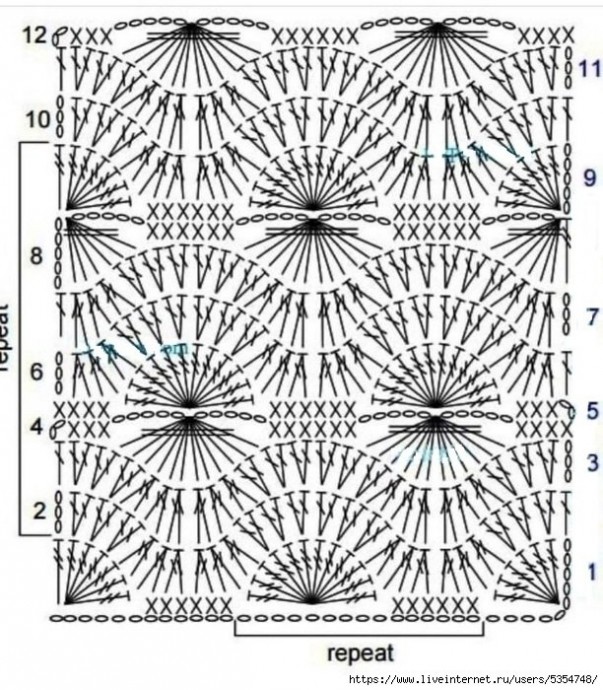 Интересный узор крючком