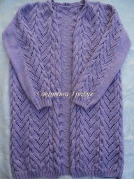 Очаровательный кардиган спицами