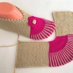 Милые тапочки-сапожки