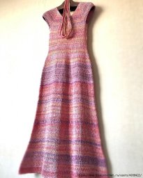 Платье "Креветка" спицами. Описание.