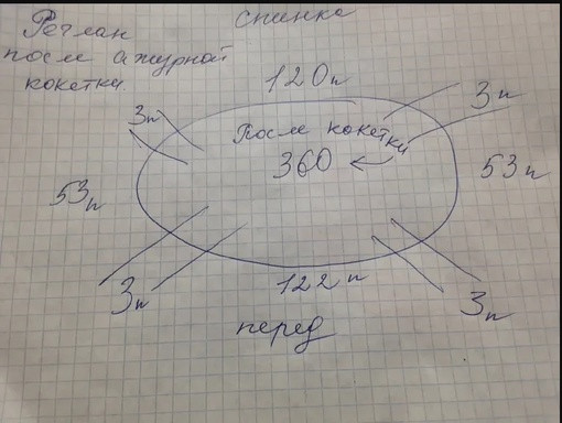 Летний топ спицами