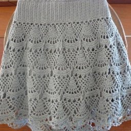 Узор для юбки крючком