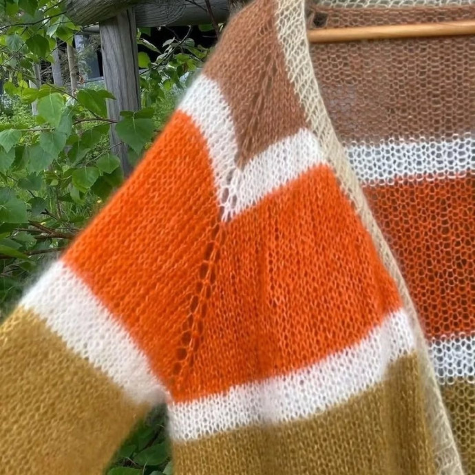 Описание кардигана из мохера Описание кардигана из мохера