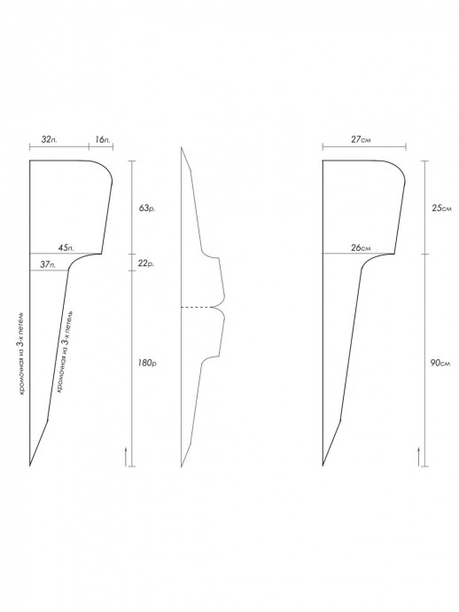 Описание на шарф-капюшон &laquo;Снегурочка&raquo;