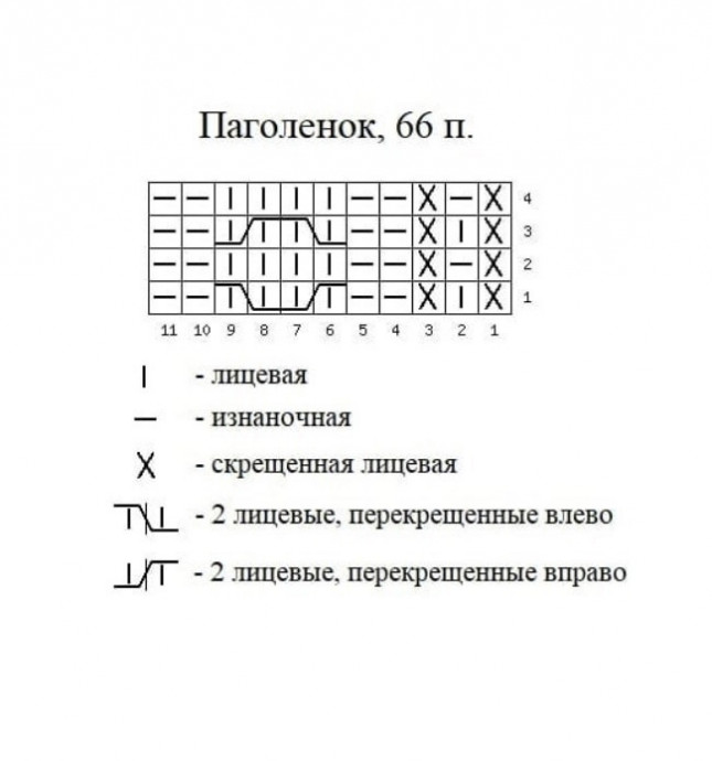Очаровательные носочки простым узором