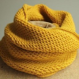 Уютный снуд спицами