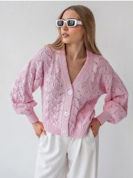 Узор спицами для кардигана спицами