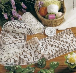 Схемы филейного вязания