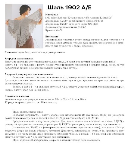 Ажурная шаль спицами Ажурная шаль спицами