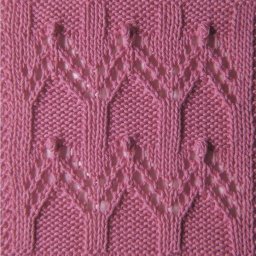 Эффектный узор спицами