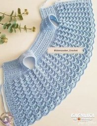 Детский голубой жилет крючком из хлопковой пряжи: комфорт, практичность и стиль