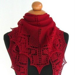 Красивая шаль спицами