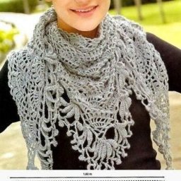 Интересная шаль крючком