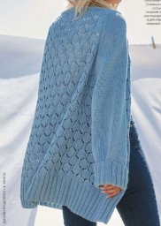 Кардиган удлиненный, вяжем спицами