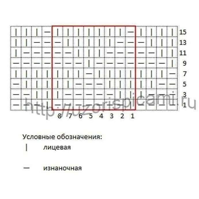 Симпатичный узор спицами Симпатичный узор спицами