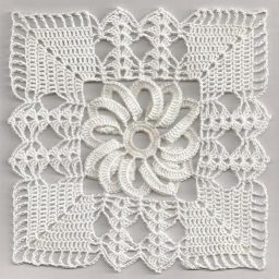 Составной узор, связанный крючком